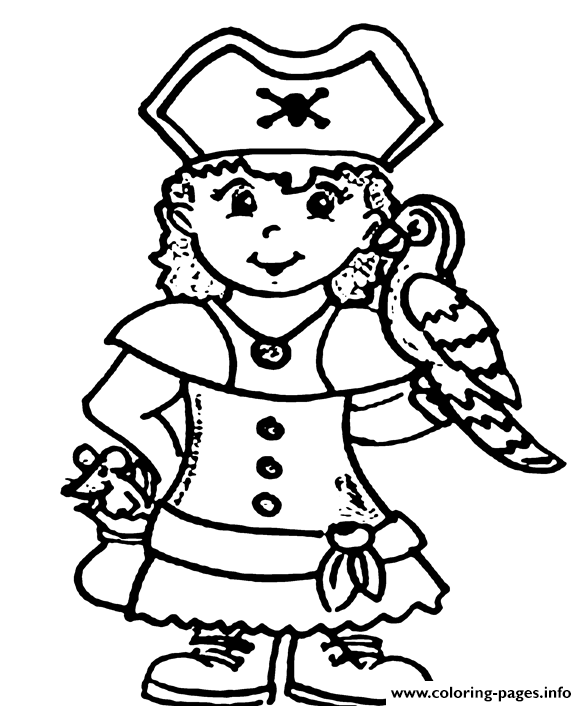 587x706 A Pirate Girl Coloring Pages Printable