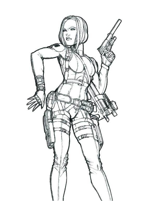 600x771 Female Coloring Pages Adult Coloring Books