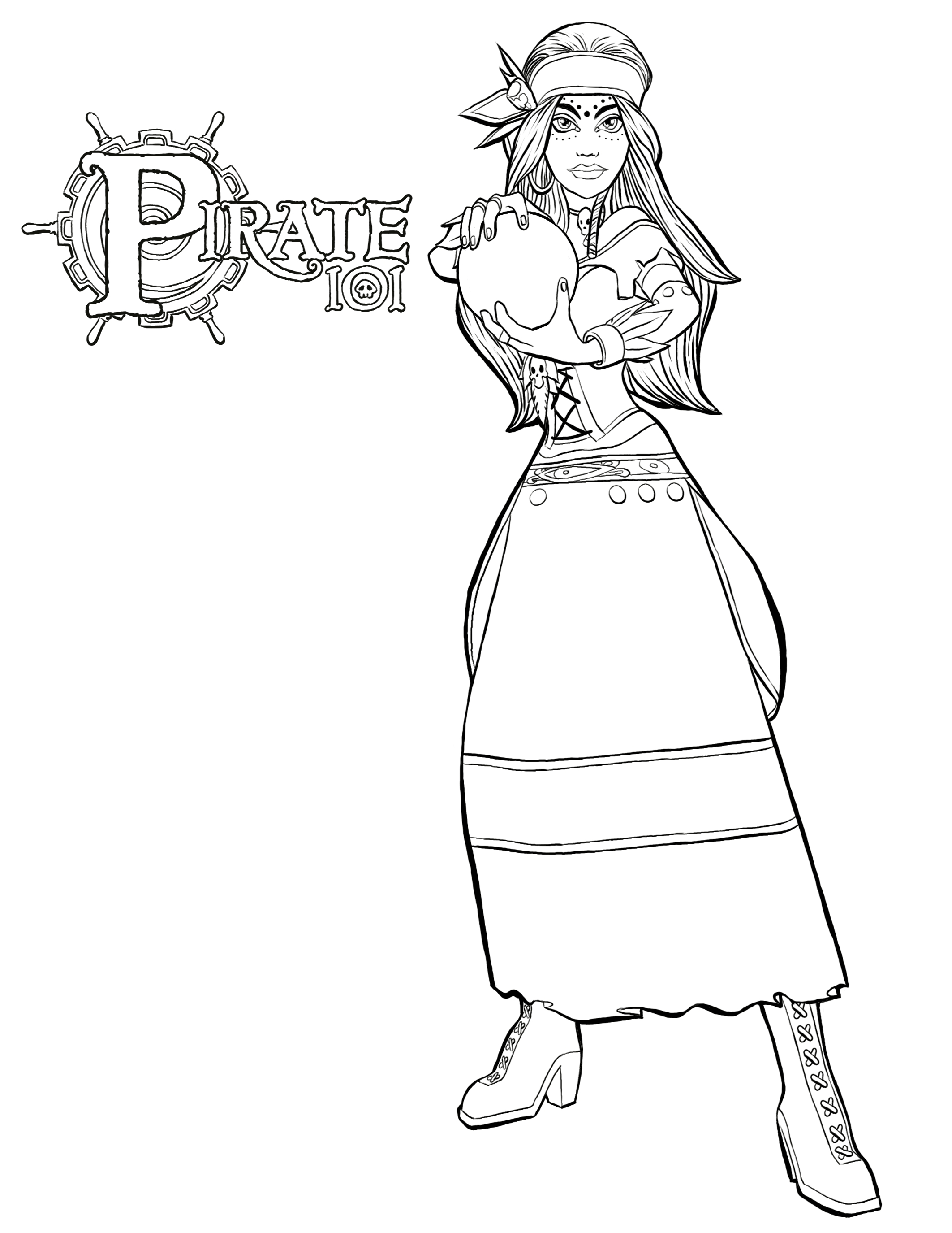 2125x2750 Female Pirate Coloring Pages Collection Coloring For Kids