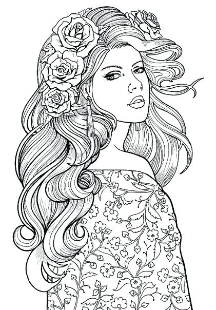 421x604 Woman Coloring Pages Woman Coloring Page Lovely Lady Colouring
