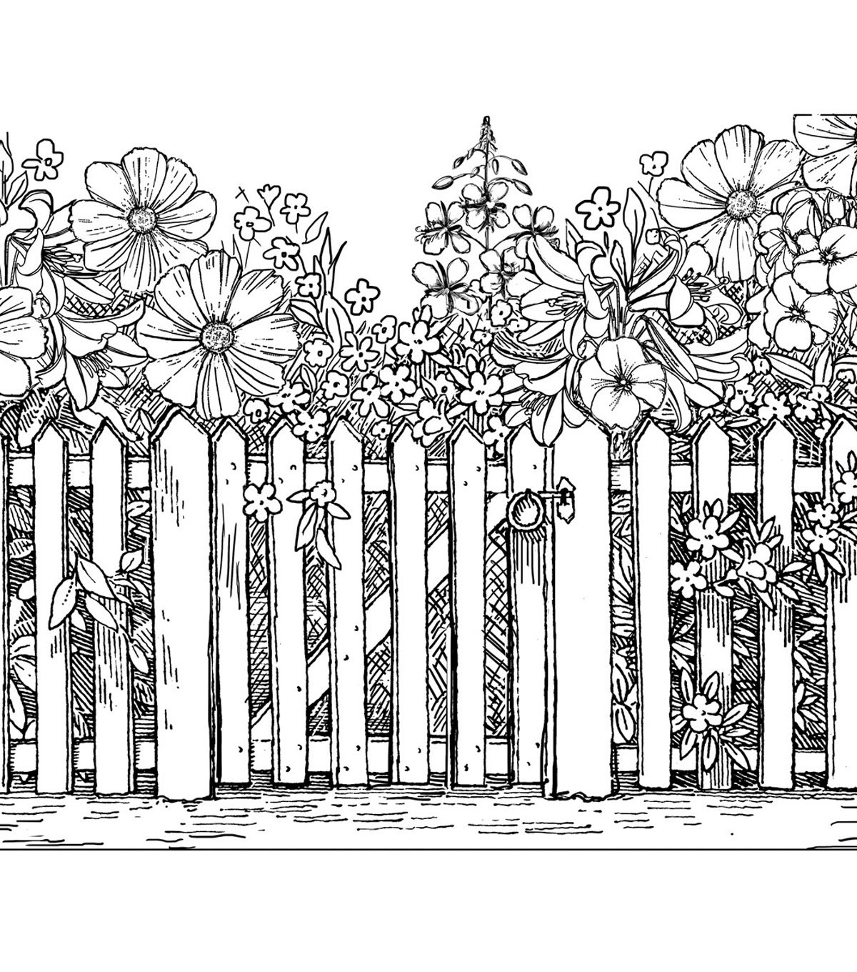 1200x1360 Crafty Individuals Beyond The Picket Fence Unmounted Rubber Stamp
