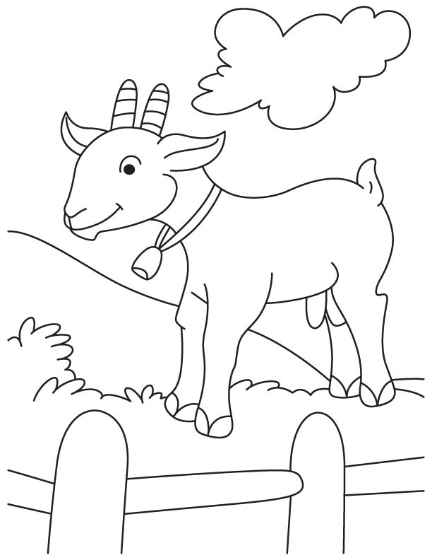 612x792 Goat In Fence Coloring Page Download Free Goat In Fence Coloring