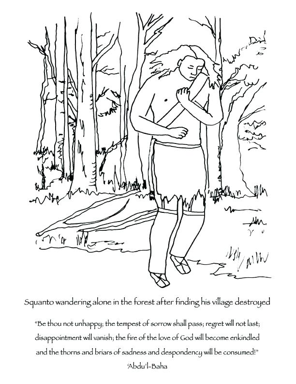 612x792 Squanto Coloring Page S S Home Improvement Neighbor Fence