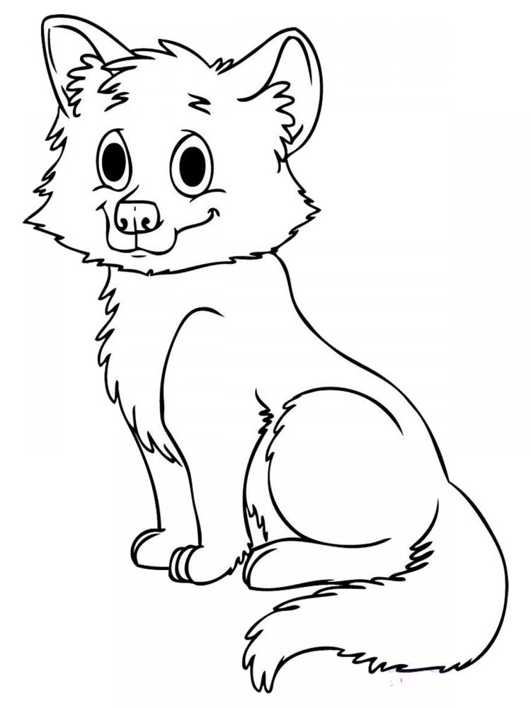 750x1000 Coloring Baby Fennec Fox Coloring Pages With Cute Fox Coloring