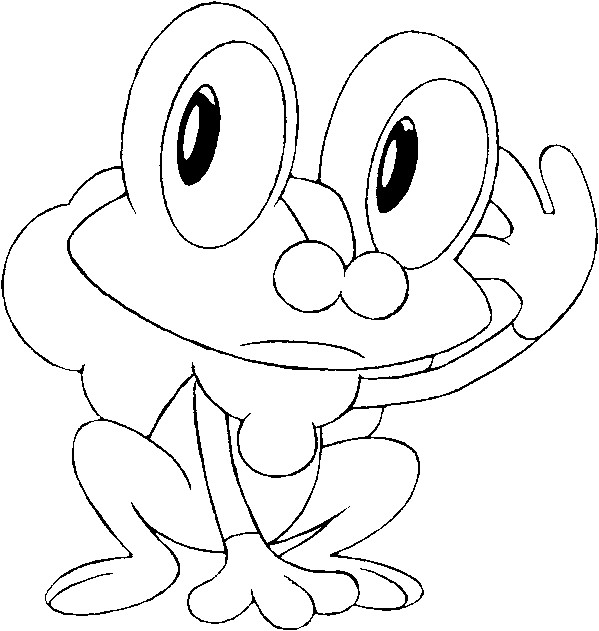 599x631 Pokemon Froakie Coloring Pages