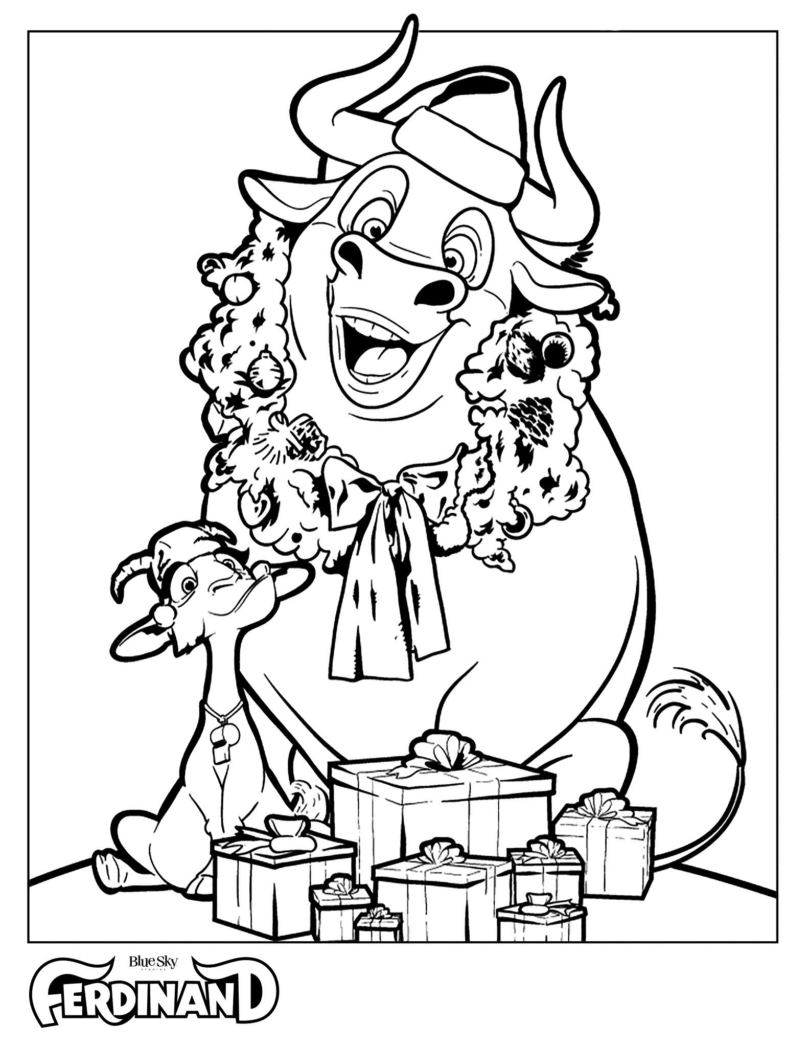 1583x2048 Holidays With Ferdinand Print And Color