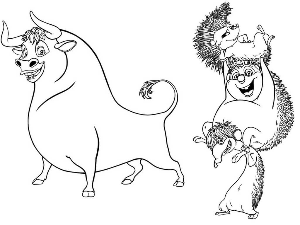 1024x768 Printable Disney Ferdinand Coloring Pages