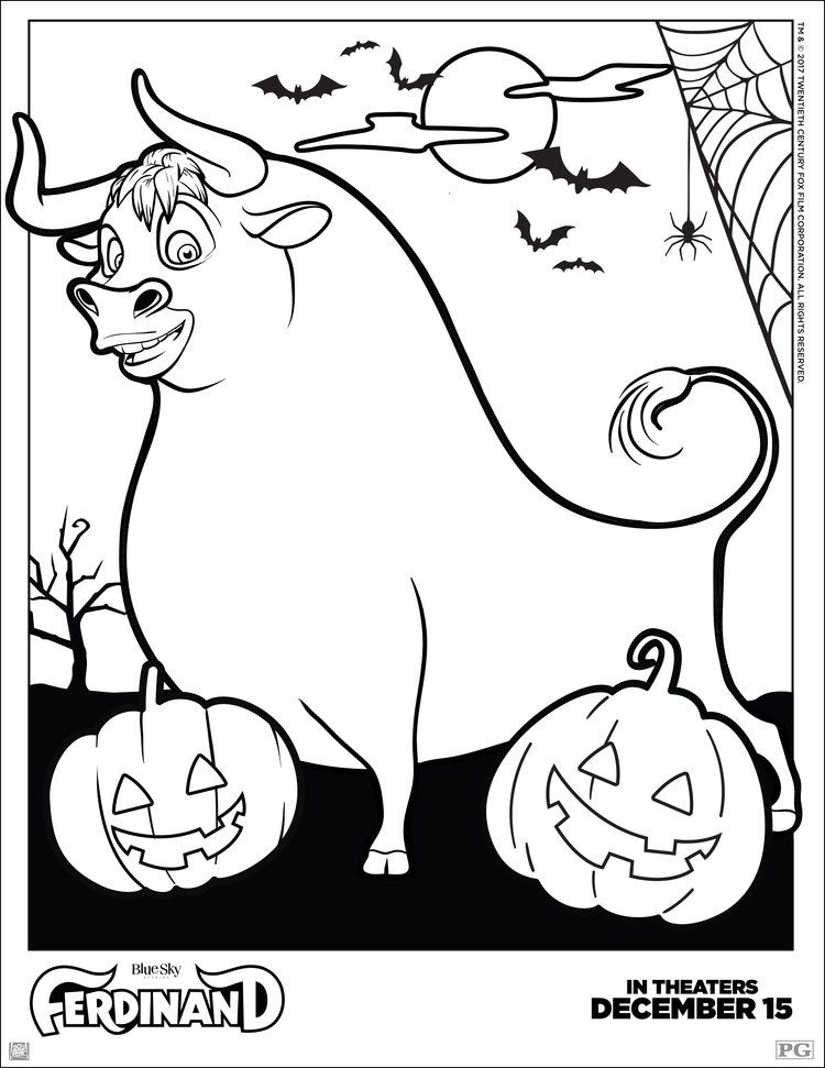 750x971 Ferdinand Halloween Printable Activity Sheets Ferdinand