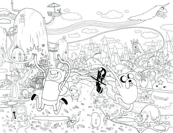 700x540 Adventure Time And With Friends Festive Coloring Pages