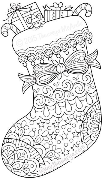 340x600 Color Christmas Coloring Book