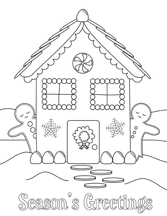 570x737 Holiday Coloring Book For Adults