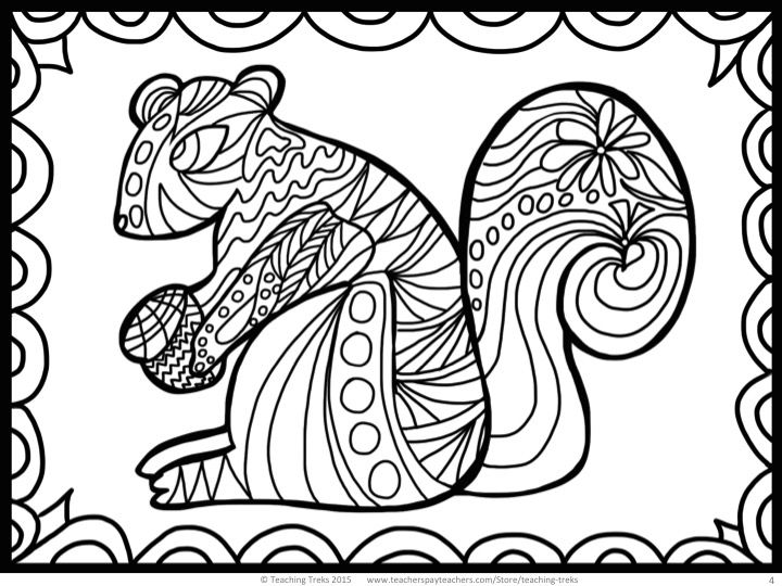 720x540 Free Fall Coloring Activity! Great For Relaxation, Relieving