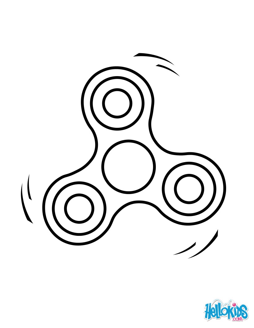 820x1060 Fidget Spinner Coloring Pages