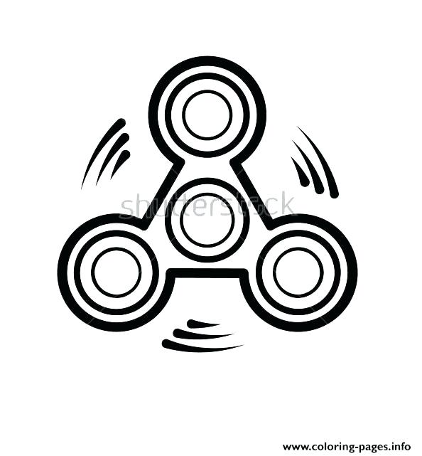 594x641 Fidget Spinner Coloring Pages Black And White