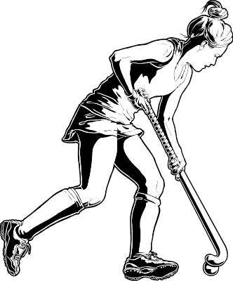 332x400 Field Hockey Clip Art
