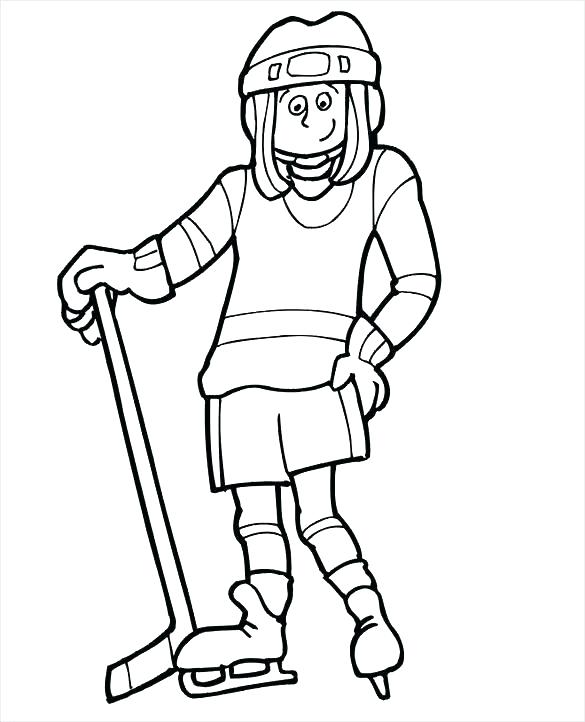 585x722 Hockey Goalie Coloring Pages Hockey Coloring Pages Coloring Pages