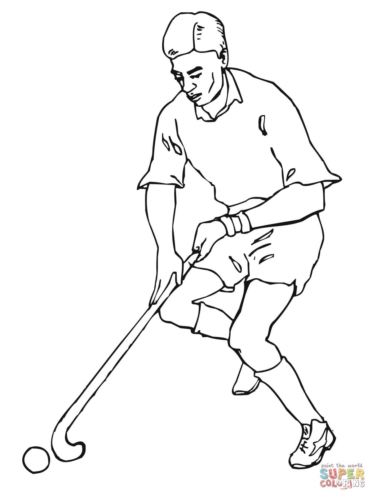 1200x1600 Hockey Sport Coloring Page For Kids Unique Playing Field Hockey