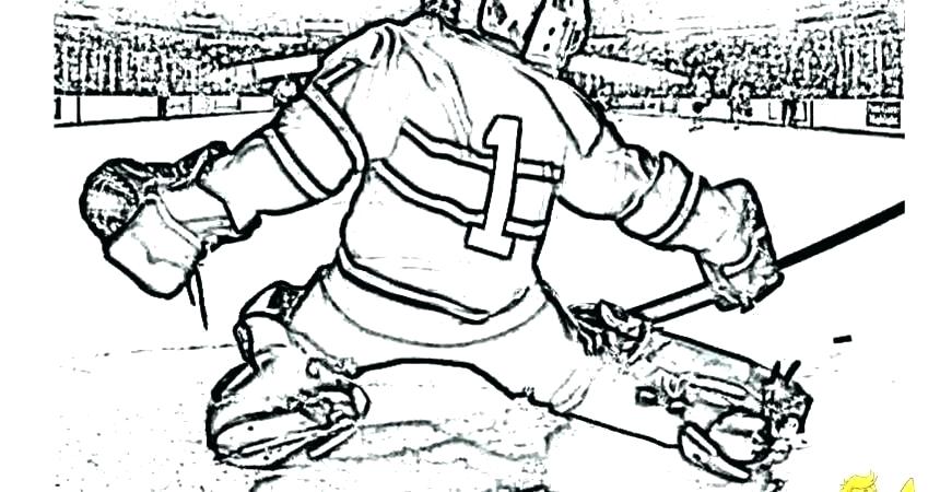 860x450 Hockey Coloring Page
