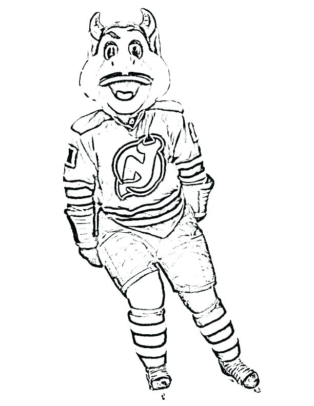 612x792 Hockey Coloring Pages