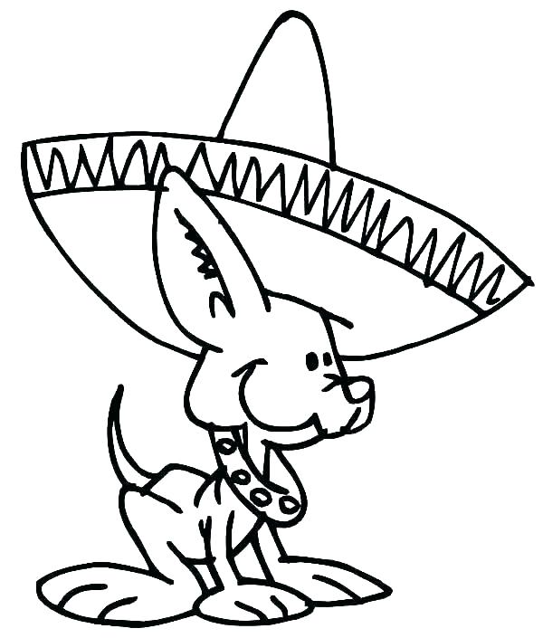 600x705 Sombrero Coloring Page Sombrero Coloring Page Fiesta Coloring