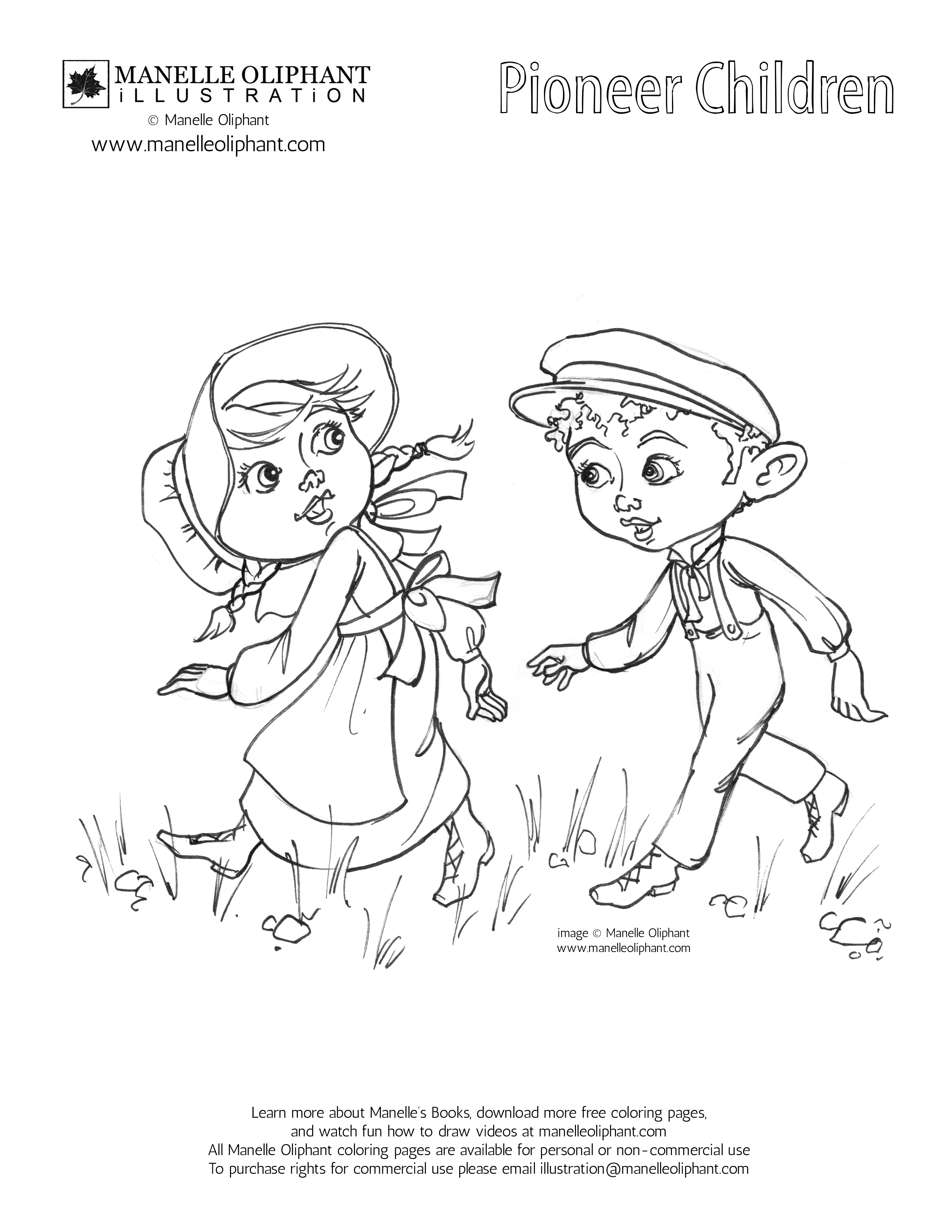 2550x3300 Manelle Oliphant Illustration Free Coloring Page Friday Pioneer