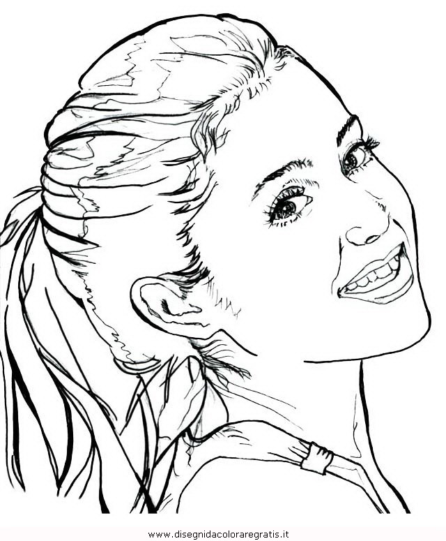 640x775 Ariana Grande Coloring Pages