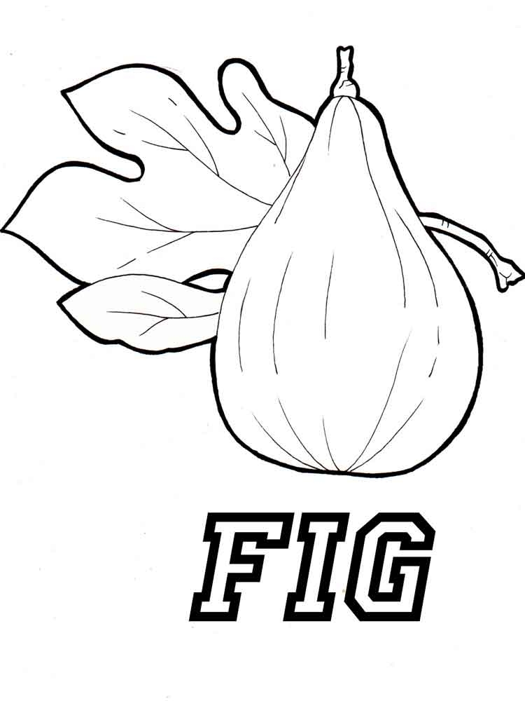 750x1000 Fig Coloring Page Figs Coloring Pages Download And Print Figs