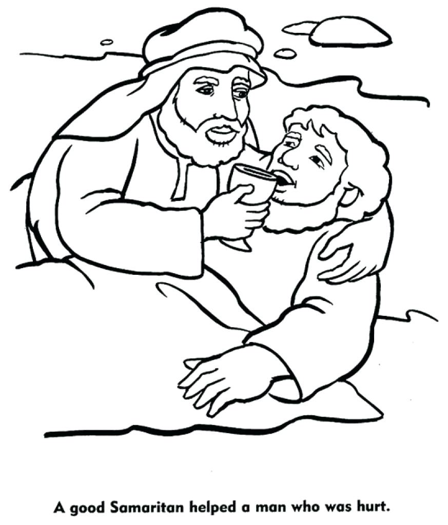 873x1024 Coloring Pages Good Samaritan Coloring Page Pages For Kids