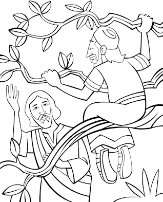318x393 Jesus Forgives Zacchaeus Coloring Page Discipleland