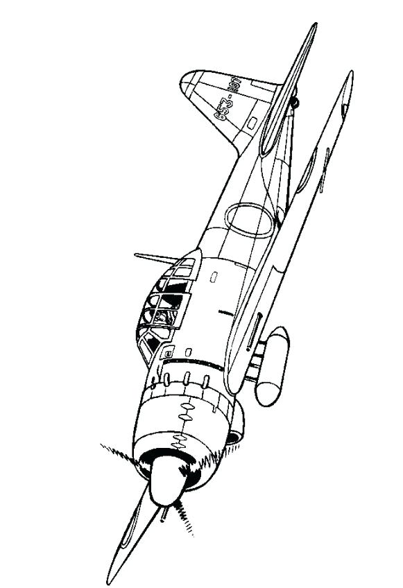 581x848 Military Plane Coloring Pages Kids N