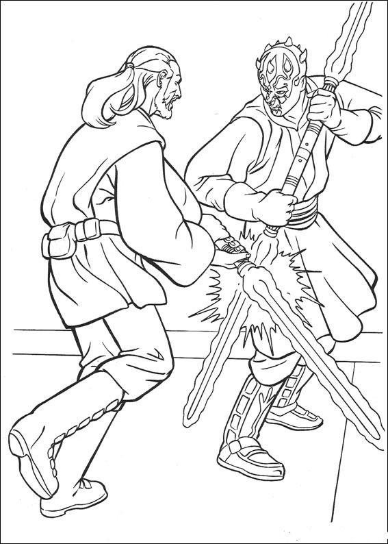 567x794 Two People Fight Each Other Coloring Page Lineart