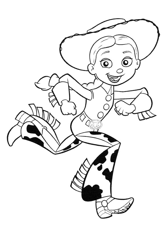 570x790 Jessie Toy Story Coloring Pages