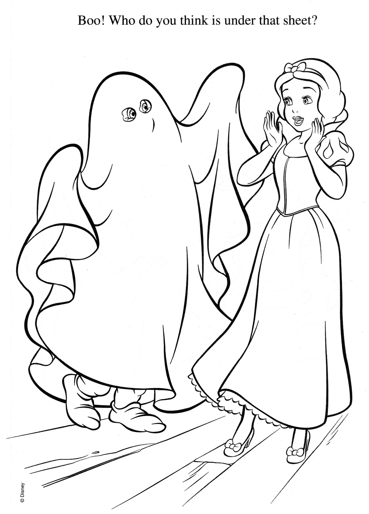 1280x1783 Best Solutions Of Halloween Coloring Pages Disney Characters