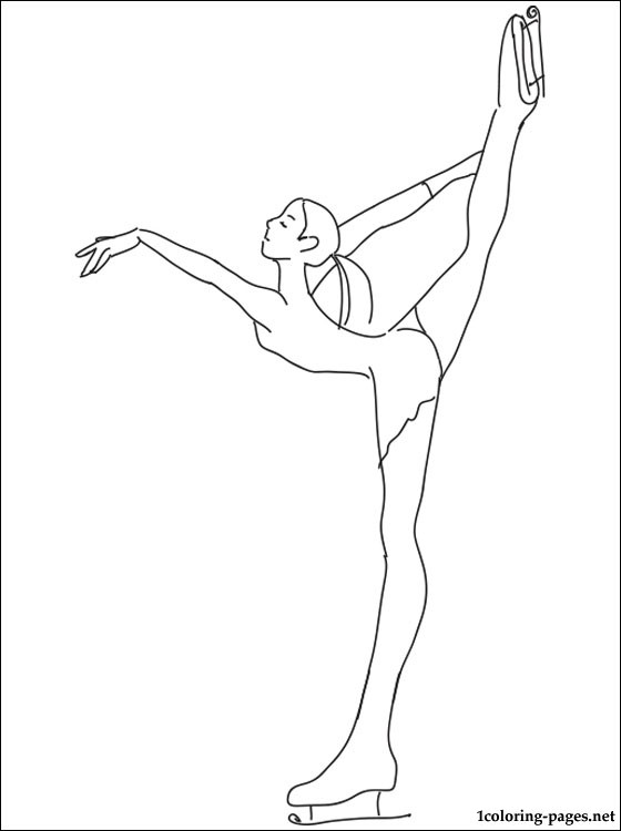 560x750 Figure Skating Coloring Page Coloring Pages