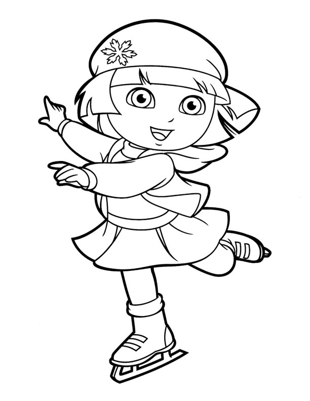 612x792 Dora Coloring Pages Ice