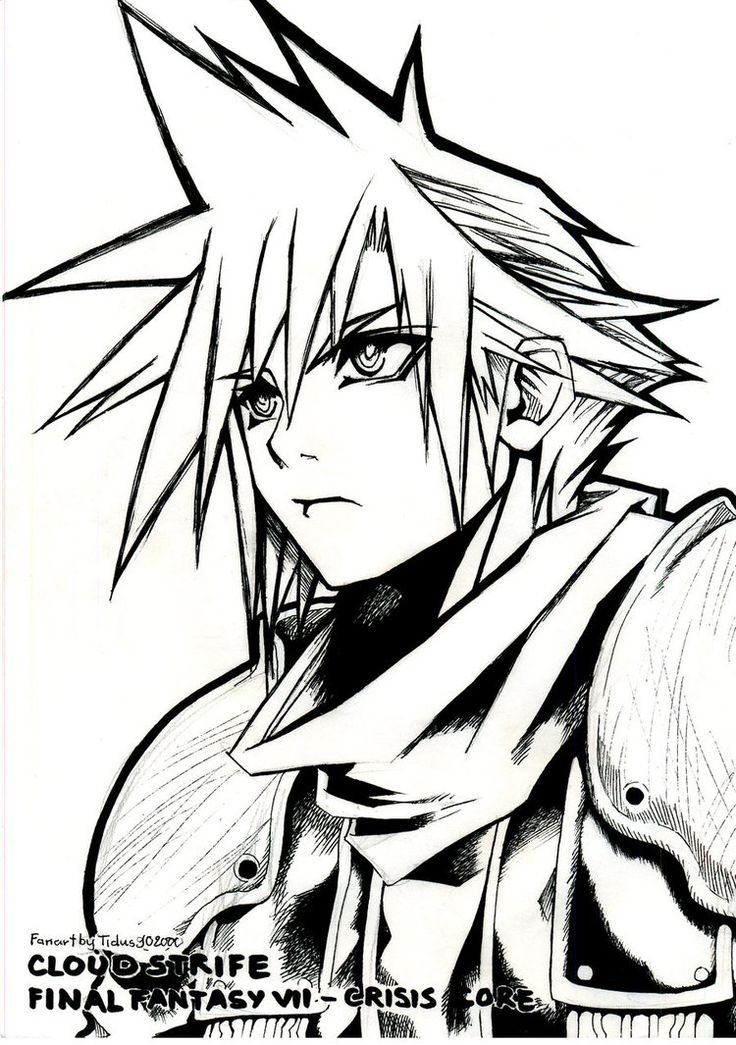 736x1045 Final Fantasy Coloring Pages Printable