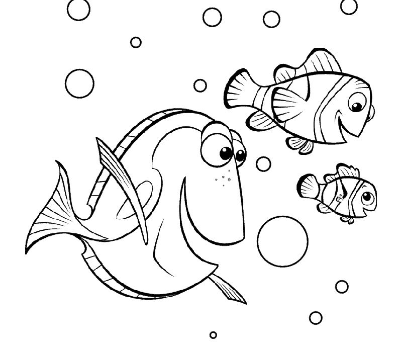 800x700 Dory Coloring Pages Marlin And Dory Coloring Pages Finding Nemo