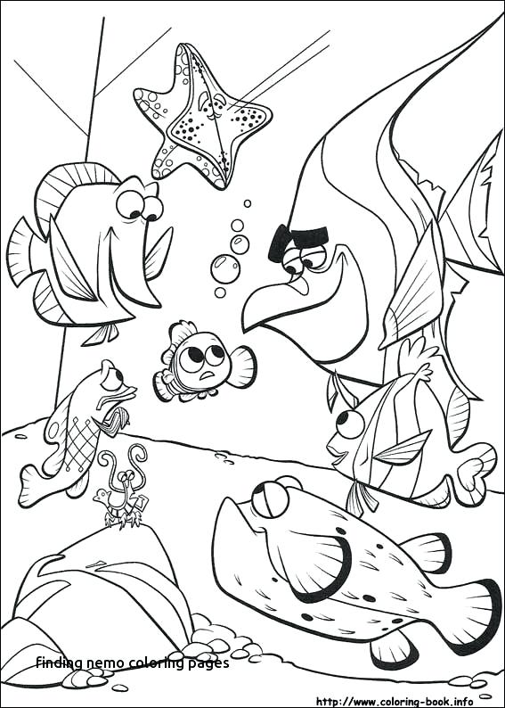 567x794 Nemo Coloring Pages Coloring Pages Free Online Finding Nemo
