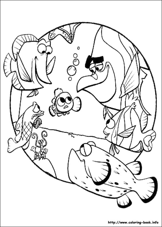 567x794 Finding Nemo Coloring Page Golfclix Info Kids Pages