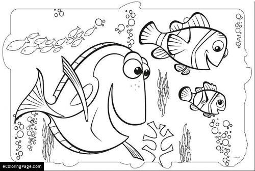 500x336 Dory Coloring Pages Dory Coloring Pages Unique Cartoon Fish Free