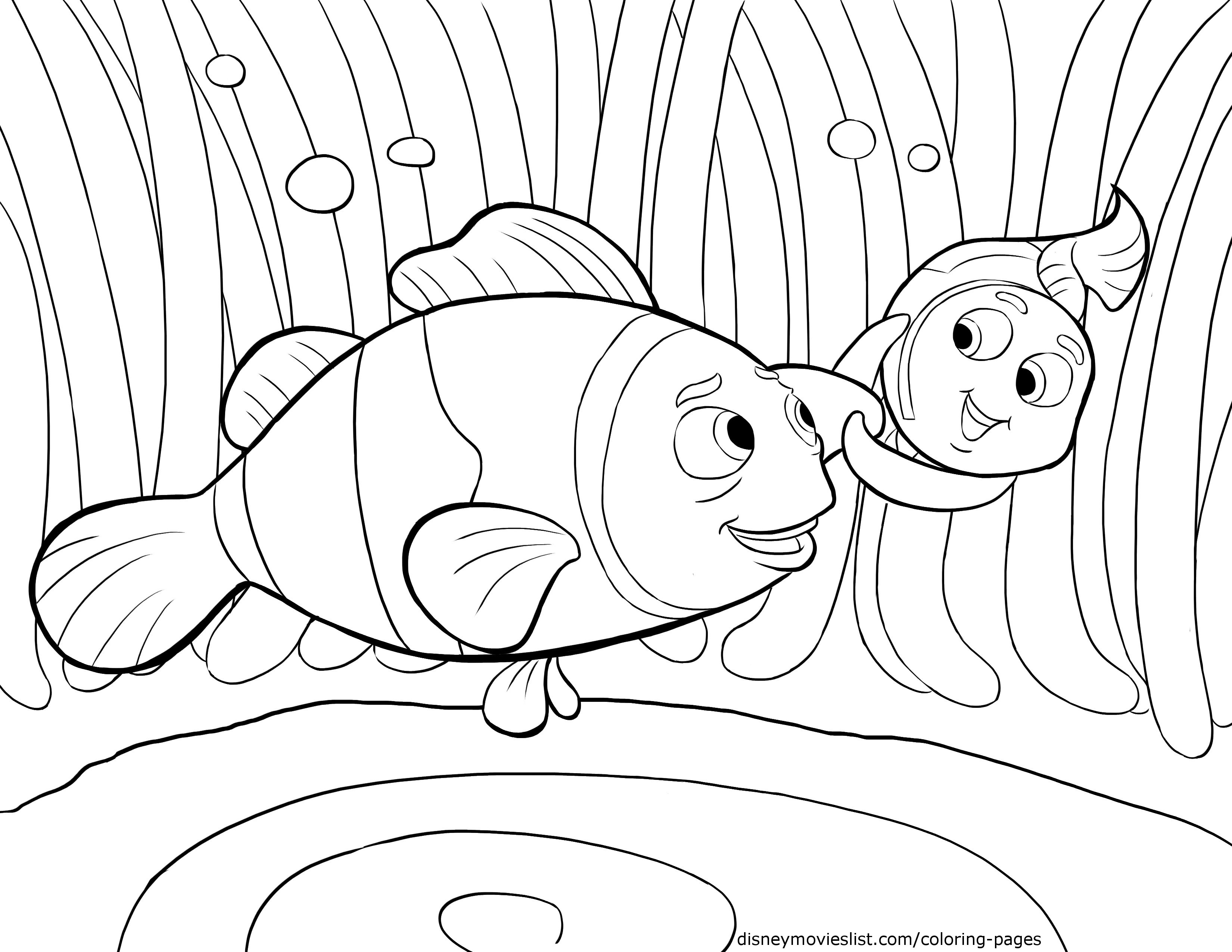3300x2550 Finding Nemo Coloring Pages