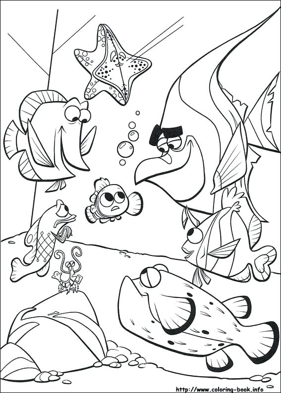 567x794 Nemo Color Pages Finding Color Pages Finding Coloring Page Finding
