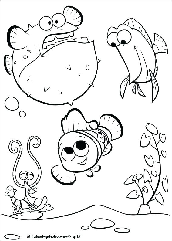567x794 Nemo Printable Coloring Pages Finding Color Pages Finding Coloring