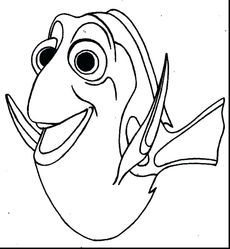 878x952 Dory Coloring Pages