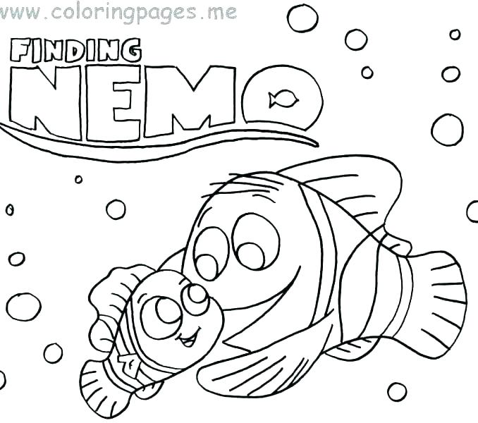 678x600 Finding Nemo Coloring Pages Icontent