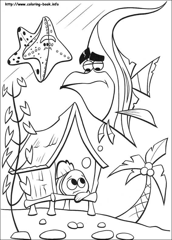 567x794 Finding Nemo Coloring Picture