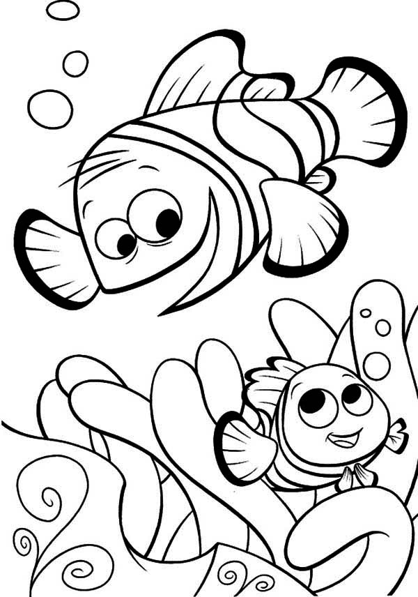 600x856 Marlin From Finding Nemo Coloring Pages