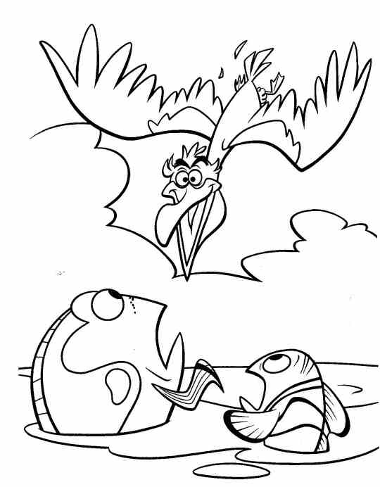 540x692 Finding Nemo Coloring Pages