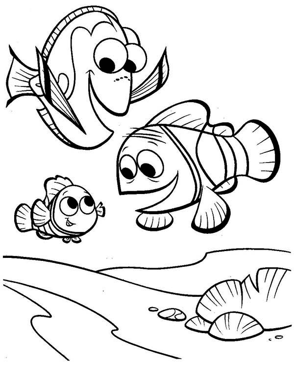 600x745 Finding Dory Coloring Pages
