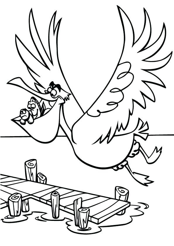 595x842 Finding Nemo Coloring Page Finding Coloring Pages Marlin Dory